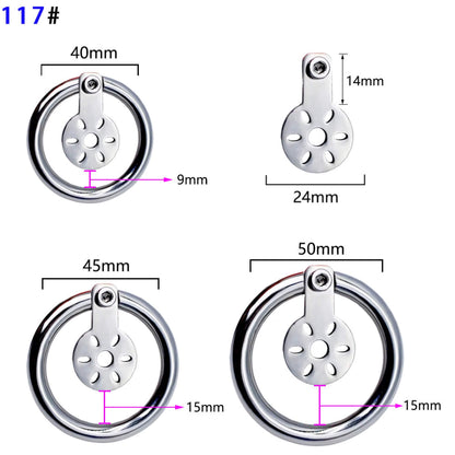 Stainless Steel Ultra Flat Chastity Device With Belt