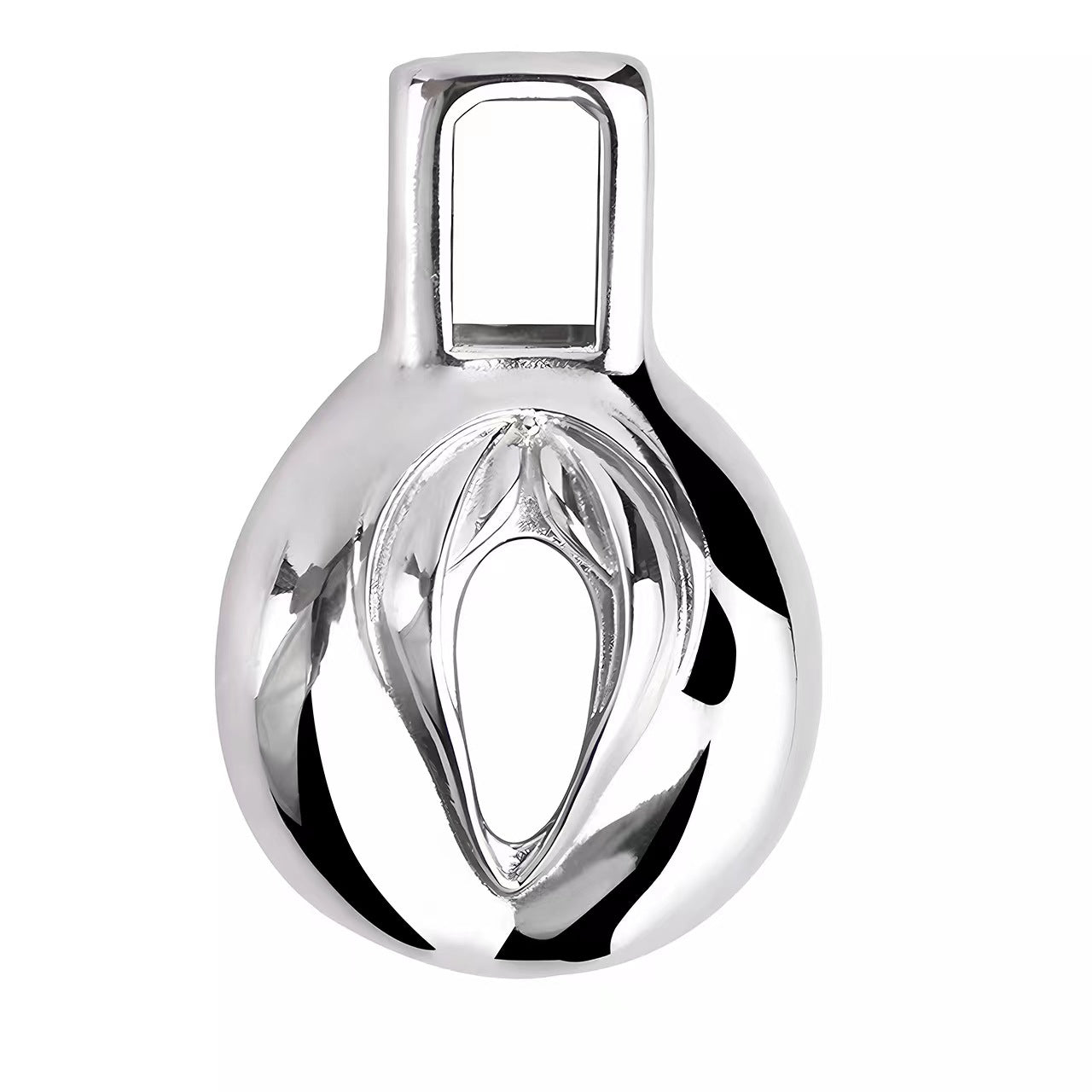 Pussy Chastity - Steel Clitty Chastity Cage with Belt