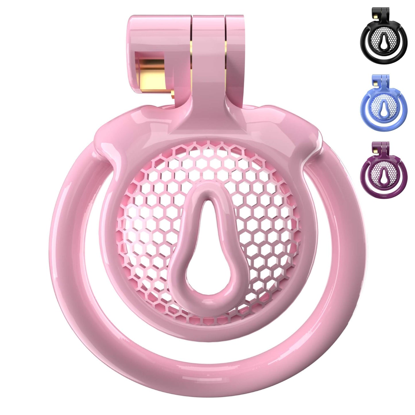 Super Small CX-1 Sissy Chastity Cage With 5 Arc Rings