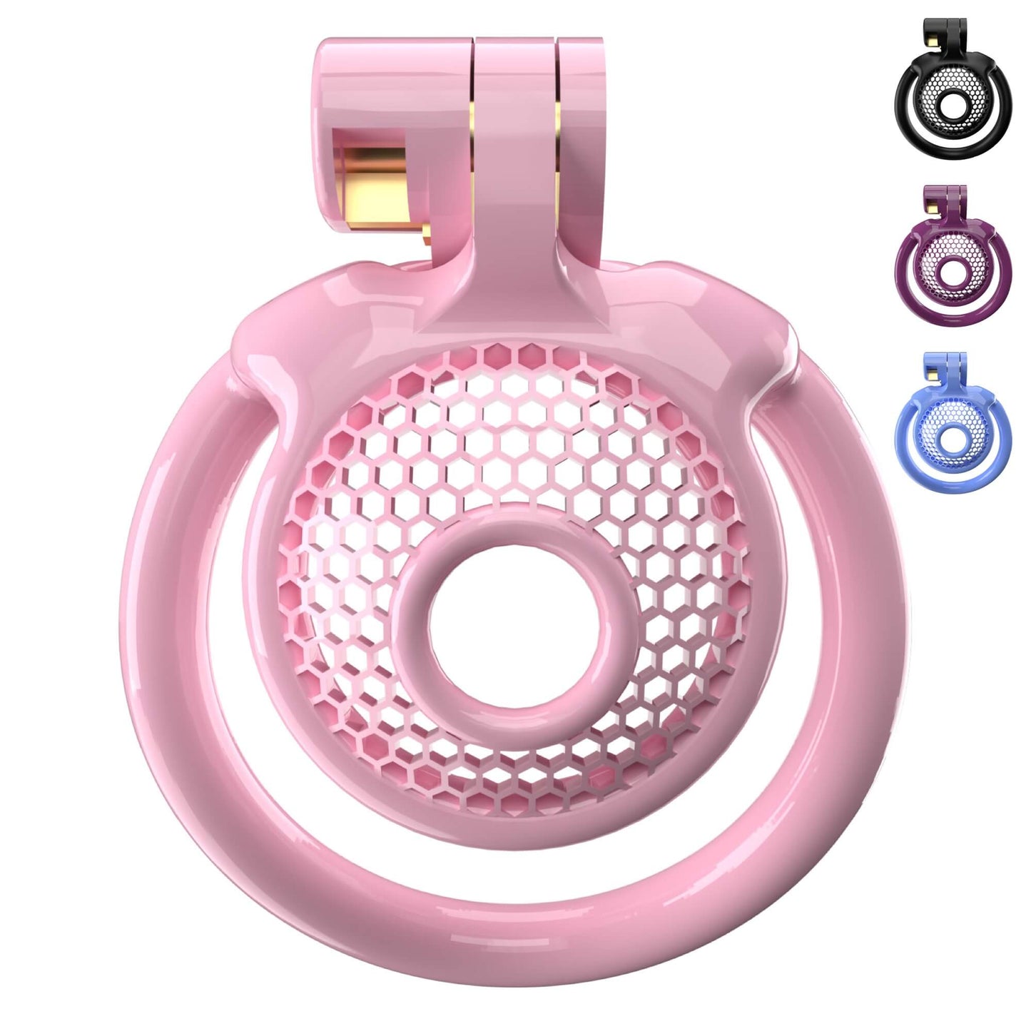 Super Small CX-3 Sissy Chastity Cage With 5 Arc Rings