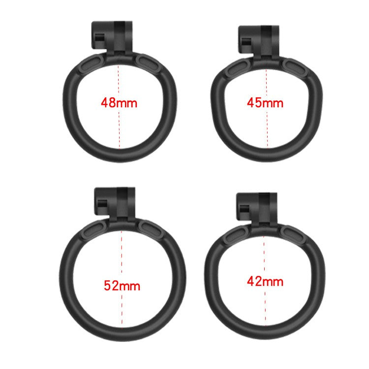 Ultra Small Cobra 3D Printed Chastity Cage with 4 rings