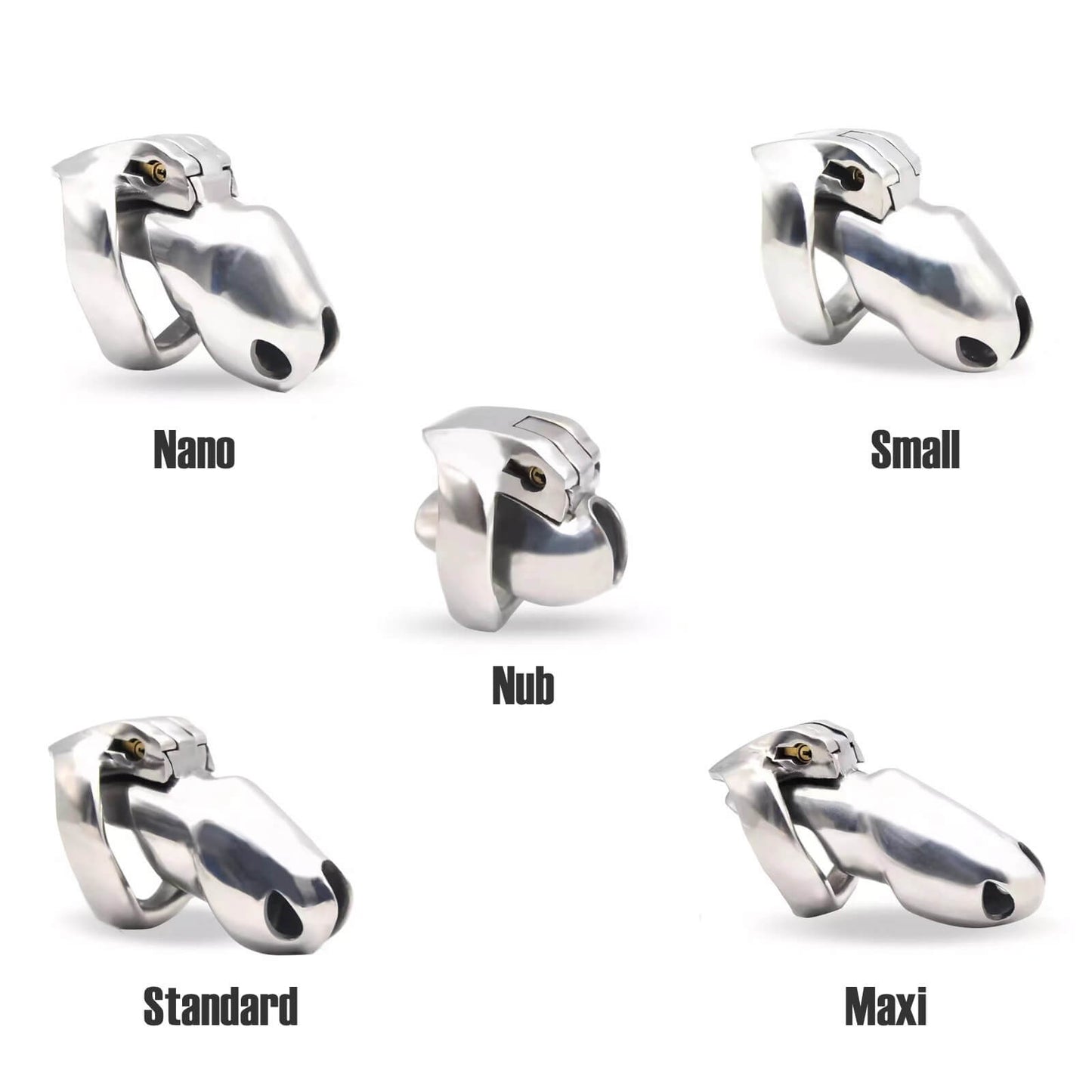 V4 Stainless Steel Chastity Cage