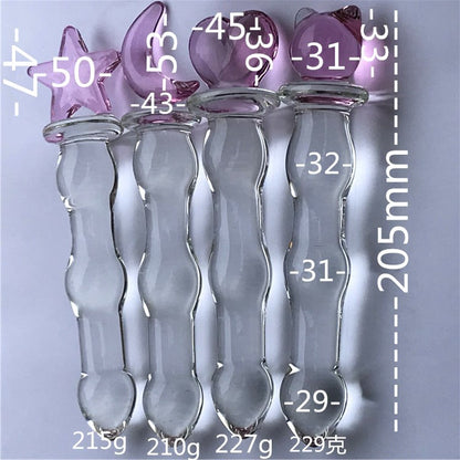 Sissy Toys - Glass Dildo Set - Sissy Lux