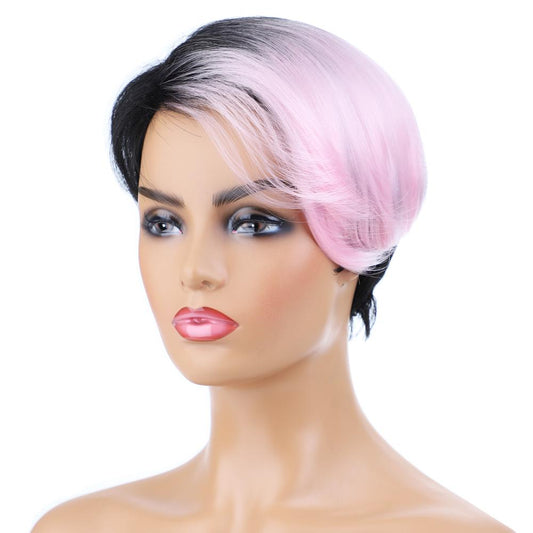 Short Pink Bob Sissy Wig - Sissy Lux