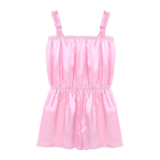 Girly Satin Sissy Pajamas - Sissy Lux