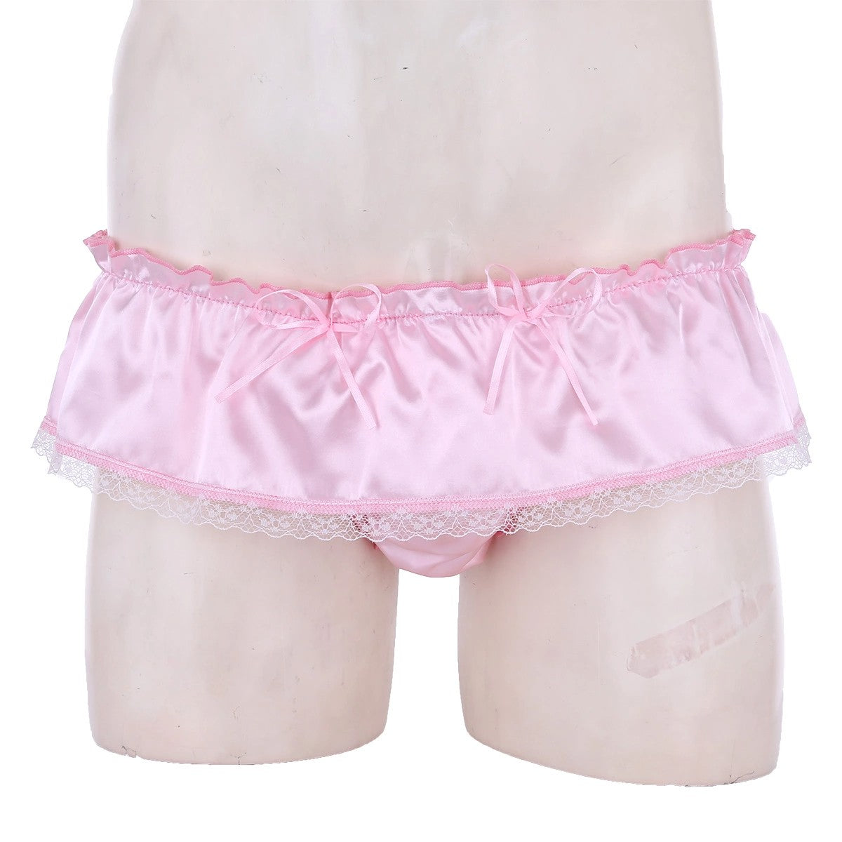 Shiny Satin Ruffled Skirted Panties - Sissy Lux