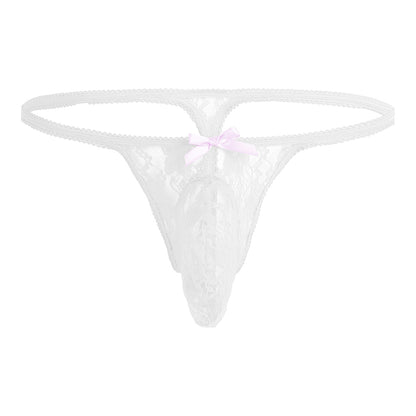 "Sissy Mindy" Lace Pouch Thong - Sissy Lux