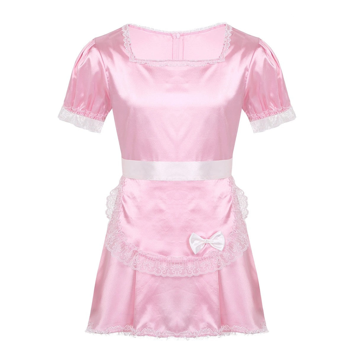 Sissy Maid Satin Dress With Apron Sissy Lux