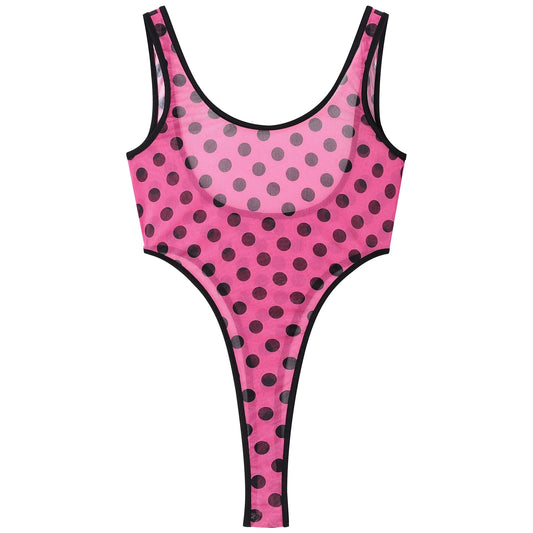 Slutty Sissy Polka Dot Bodysuit - Sissy Lux