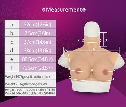 Upgraded D Cup Breast Forms