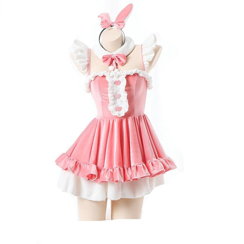 Sissy For Life Pink Bunny Dress - Sissy Lux