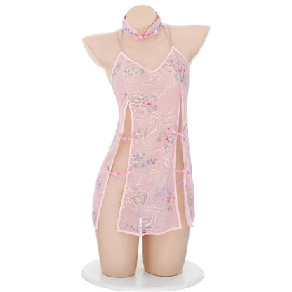 Delicate Pink Nighty Dress - Sissy Lux