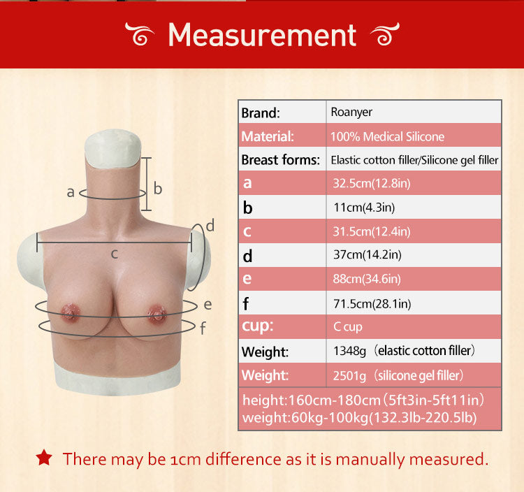 C Cup Silicone Breast Forms