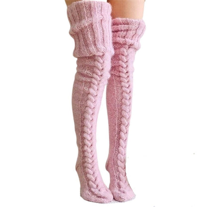 Pink & Warm Sissy Stockings