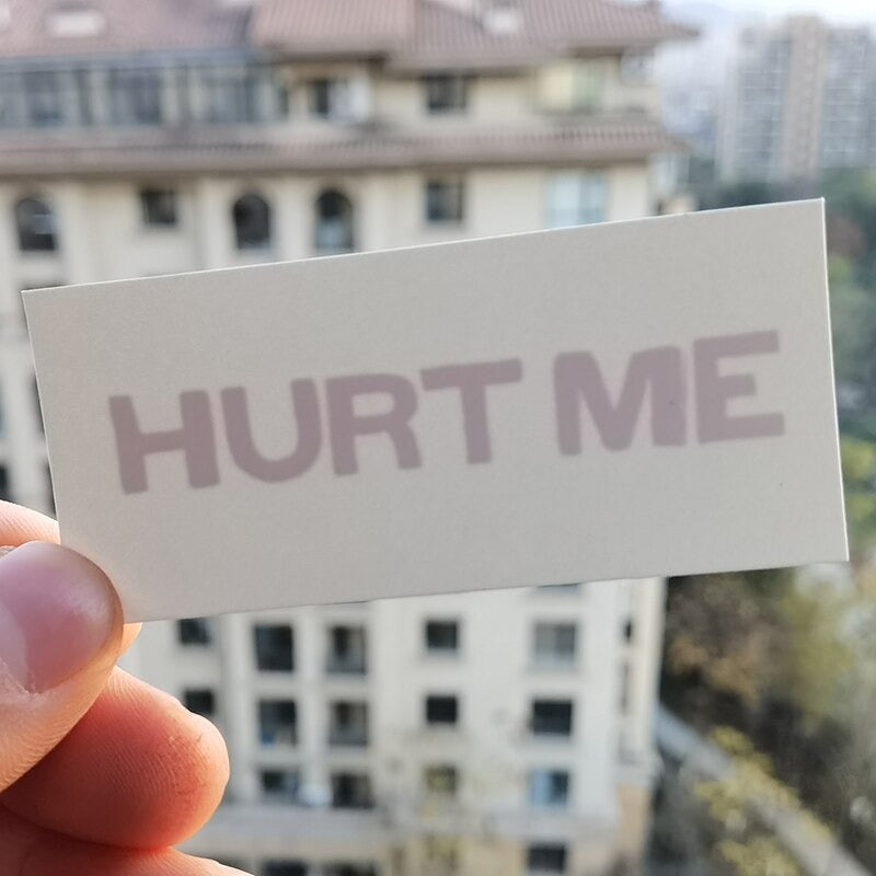 "Hurt Me" Temporary Tattoo - Sissy Lux