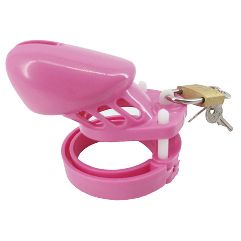 Bimbo Sissy Pink Chastity Cage - Sissy Lux