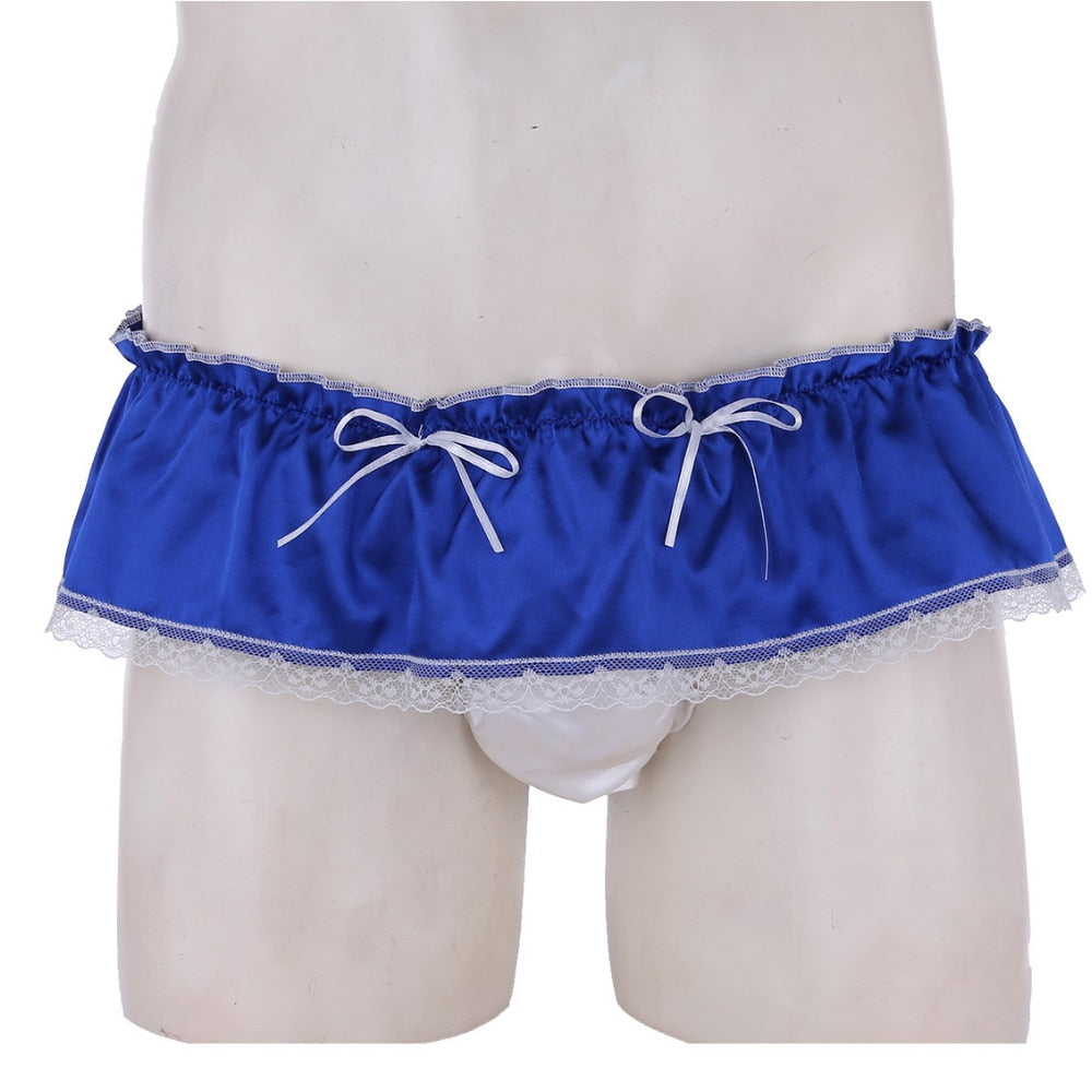 "Sissy Lola" Ruffled Satin Panties - Sissy Lux