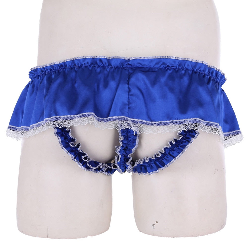 "Sissy Lola" Ruffled Satin Panties - Sissy Lux