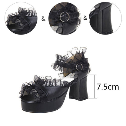 Super Frilly Sissy Shoes - Sissy Lux