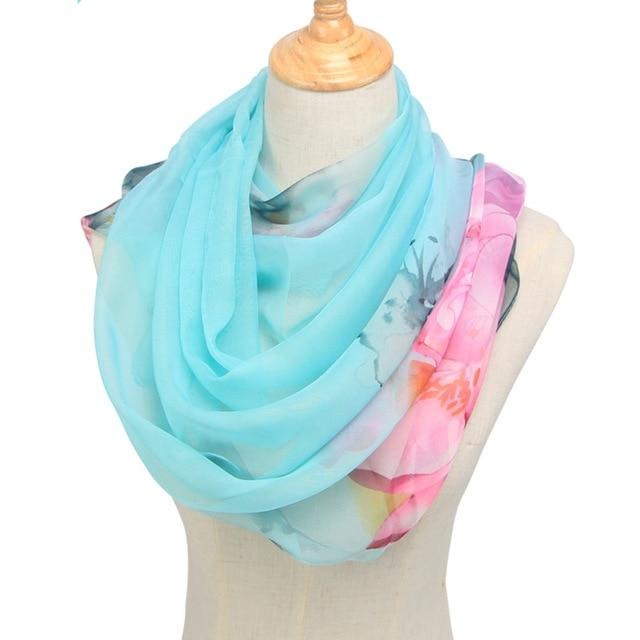 Girly Floral Scarf - Sissy Lux