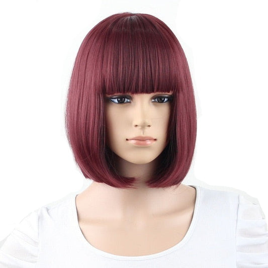 Cute Short Sissy Wig with Bangs - Sissy Lux