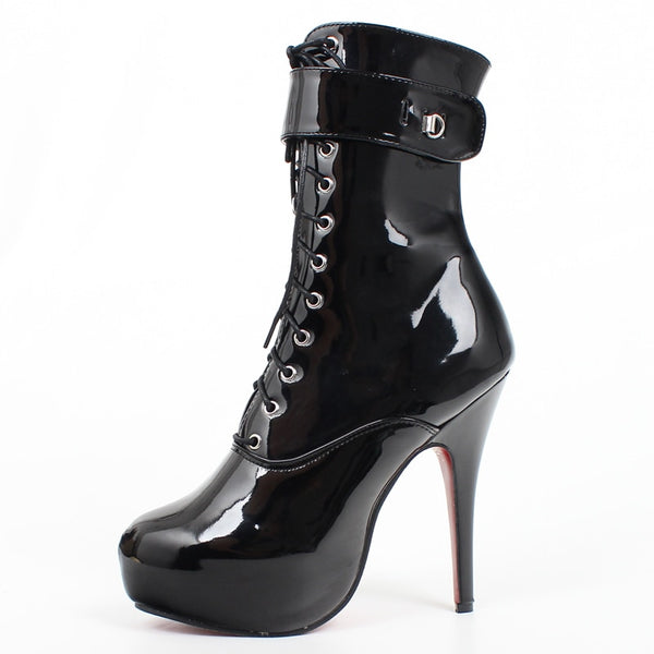 Sexy Lockable Platform Boots – Sissy Lux