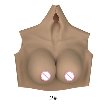 D Cup Silicone Breast Forms Full Bodysuit - Sissy Lux