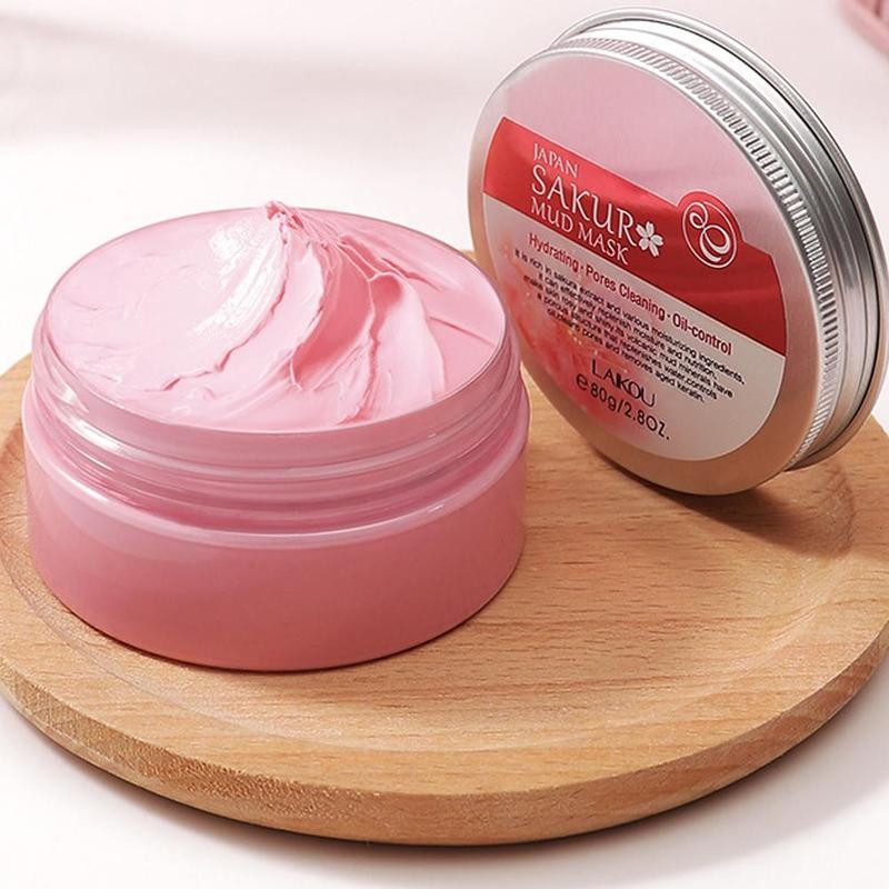 Cherry Blossoms Oil Control Pink Face Mask - Sissy Lux