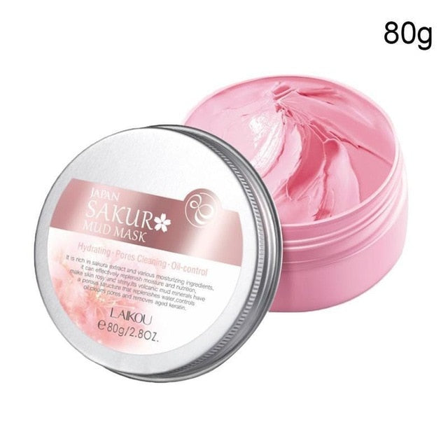 Cherry Blossoms Oil Control Pink Face Mask - Sissy Lux