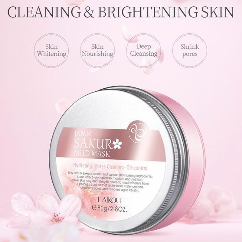 Cherry Blossoms Oil Control Pink Face Mask - Sissy Lux