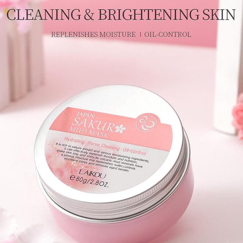 Cherry Blossoms Oil Control Pink Face Mask - Sissy Lux