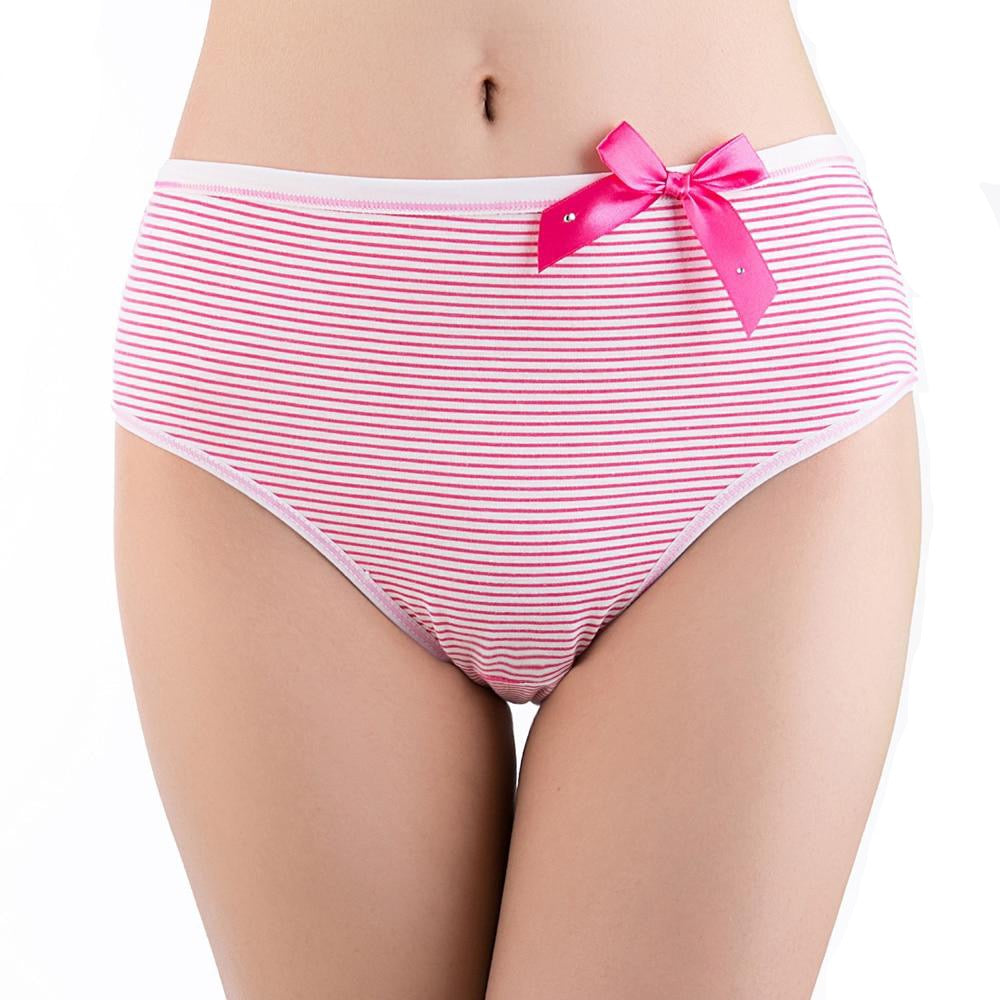 Striped Sissy Panties Set with Bowknot - Sissy Lux