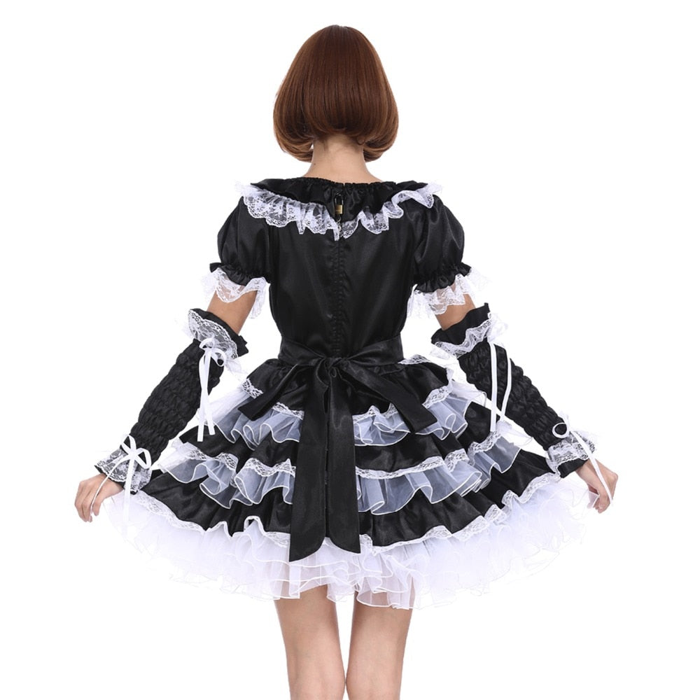 Lockable Sissy Maid Dress - Sissy Lux