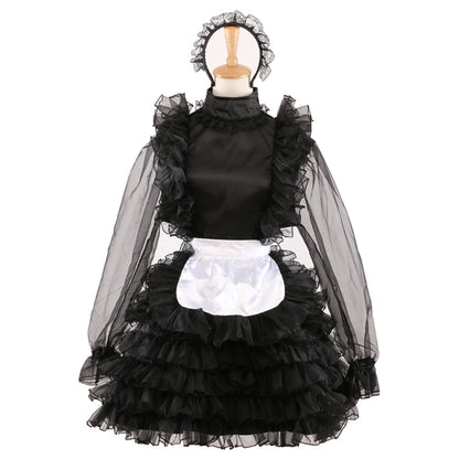 Lockable Organza Maid Dress - Sissy Lux