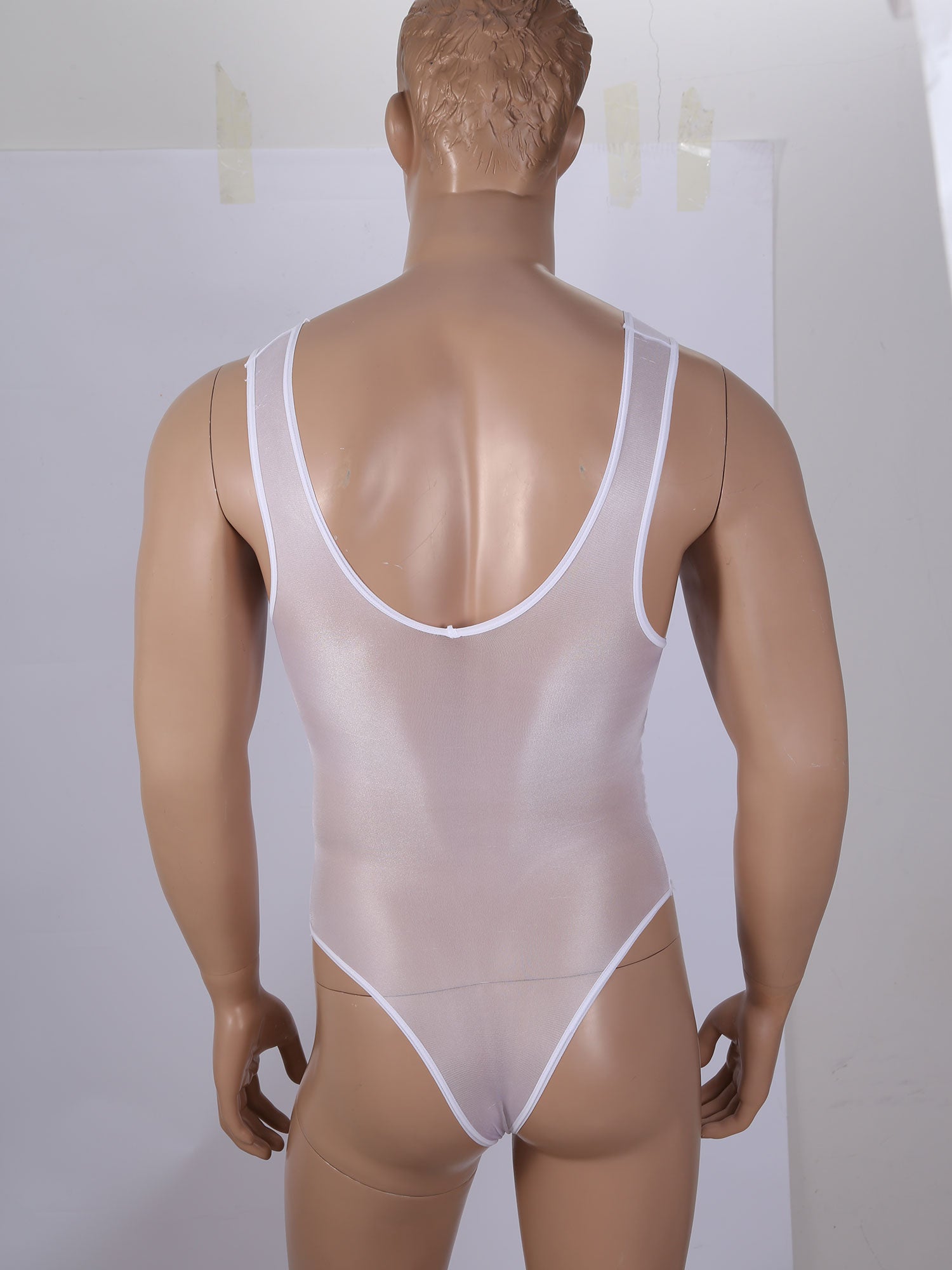 Glossy See-Through Bodysuit - Sissy Lux