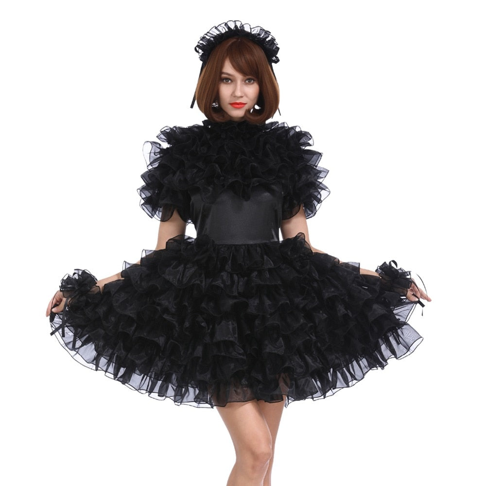 Lockable Frilly Sissy Dress - Sissy Lux