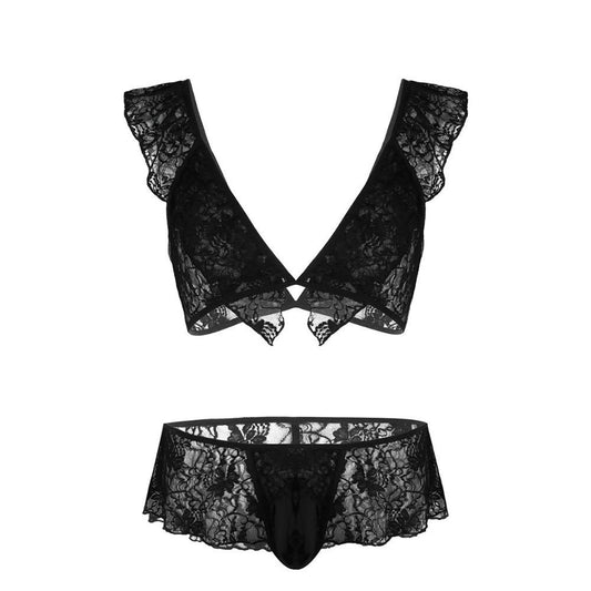 "Sissy Vivian" Lace Lingerie Set - Sissy Lux