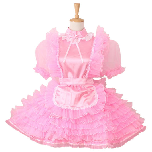 Pink Sissy Maid Dress - Sissy Lux