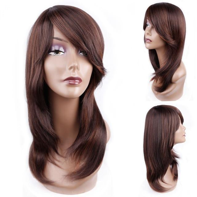 Medium Straight Wig With Bangs - Sissy Lux