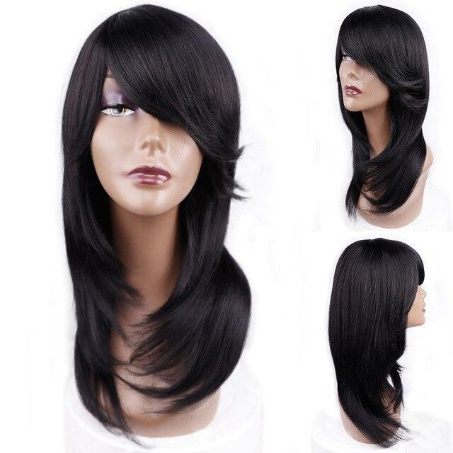 Medium Straight Wig With Bangs - Sissy Lux