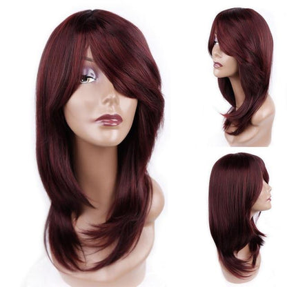 Medium Straight Wig With Bangs - Sissy Lux