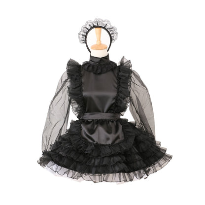 Lockable Organza Maid Dress - Sissy Lux