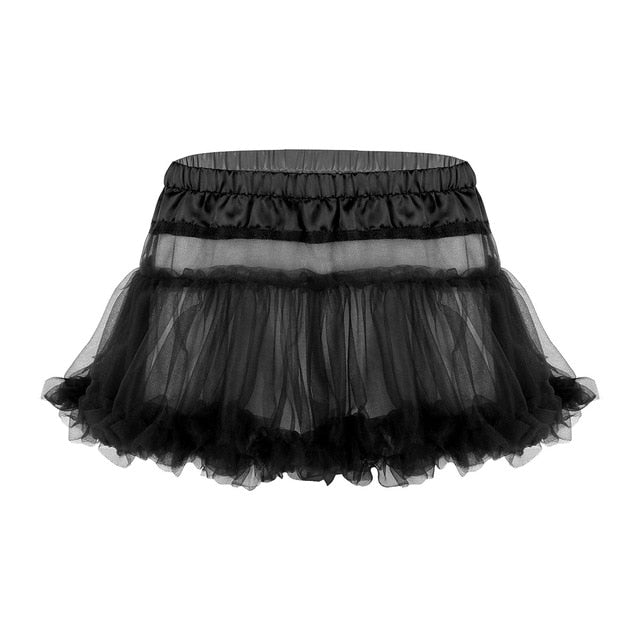 "Sissy Tania" Frilly Ruffled Tulle Skirt - Sissy Lux