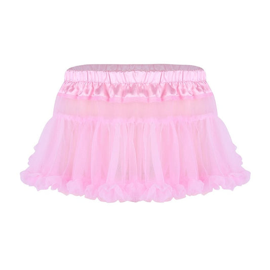 "Sissy Tania" Frilly Ruffled Tulle Skirt - Sissy Lux