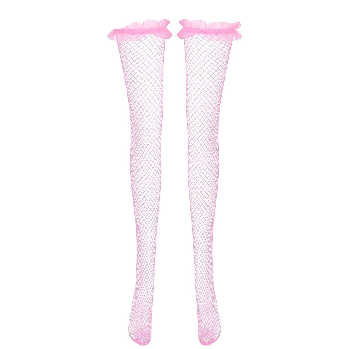 Pink Mesh Sissy Stockings - Sissy Lux