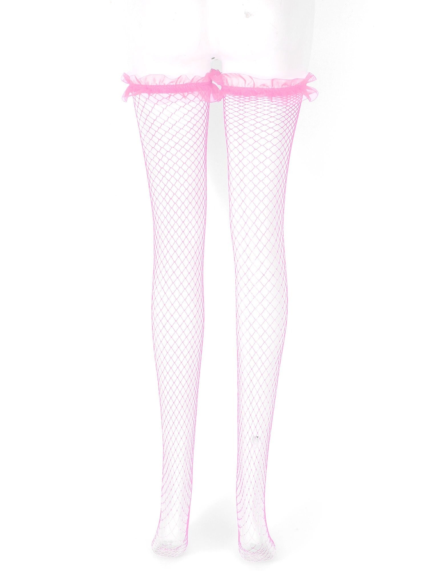 Pink Mesh Sissy Stockings - Sissy Lux